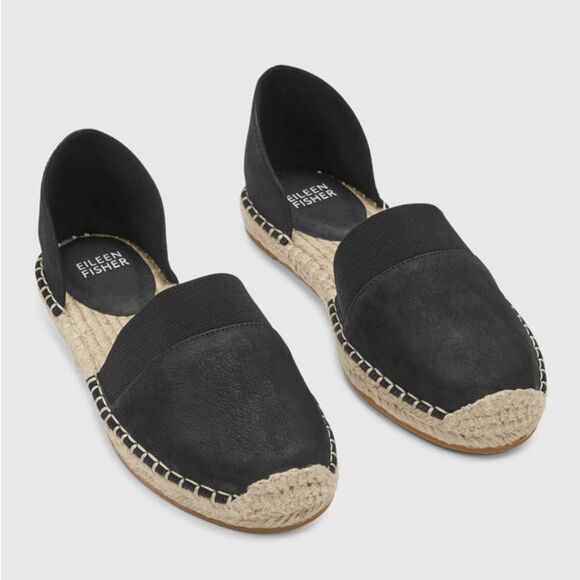 Eileen Fisher Lady Tumbled Nubuck Espadrille size 9 - Picture 1 of 14